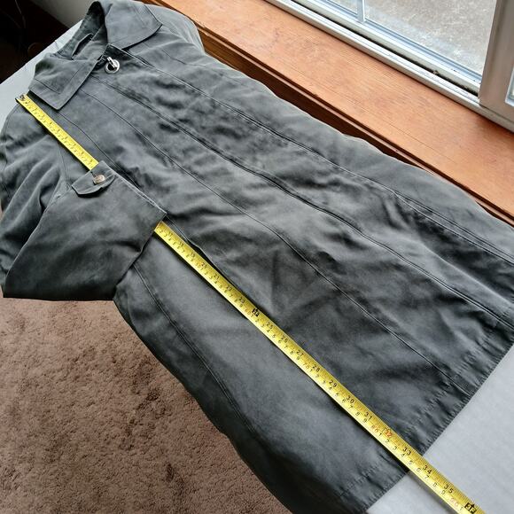 Fleet Street Flared Overcoat sz 6 removable liner hidden buttons vintage jacket - Picture 15 of 16